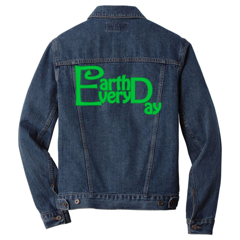 Earth Day Every Day Aesthetic (1) Men Denim Jacket | Artistshot