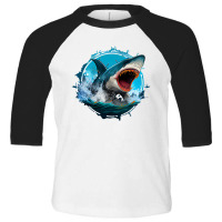 Shark Angry 2 Toddler 3/4 Sleeve Tee | Artistshot