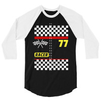 Race Car Driver Costume For Halloween 3/4 Sleeve Shirt | Artistshot