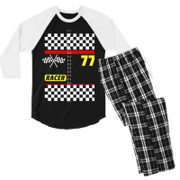 Race Car Driver Costume For Halloween Men's 3/4 Sleeve Pajama Set | Artistshot