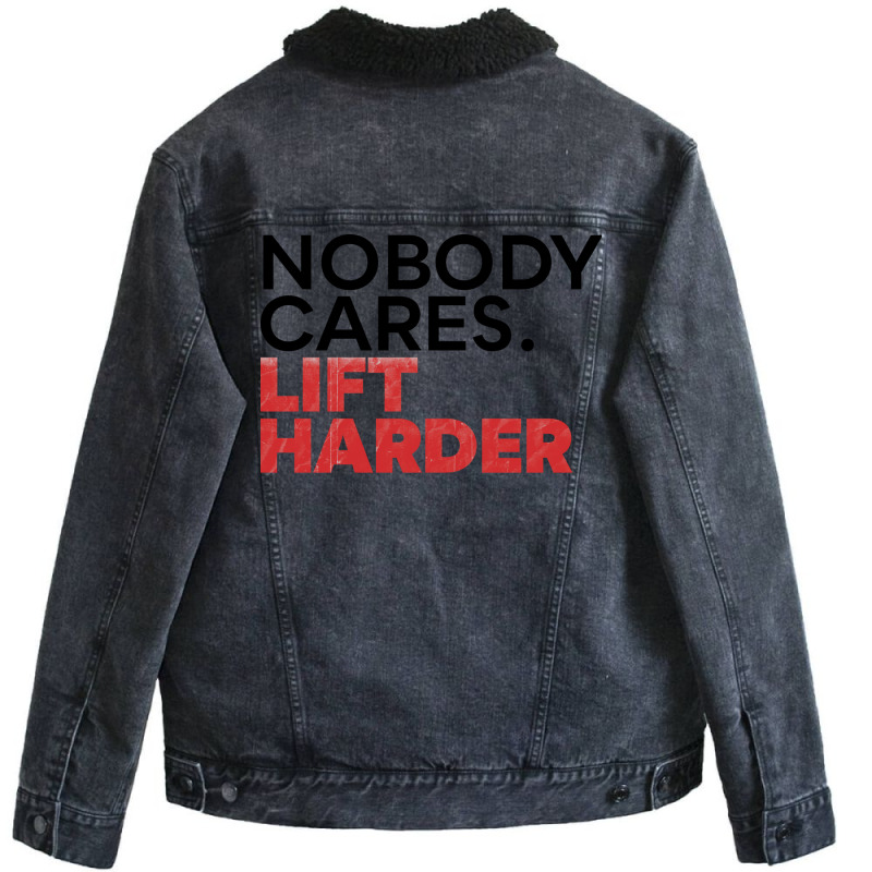 Nobody Cares V2 Hippie Unisex Sherpa-lined Denim Jacket | Artistshot