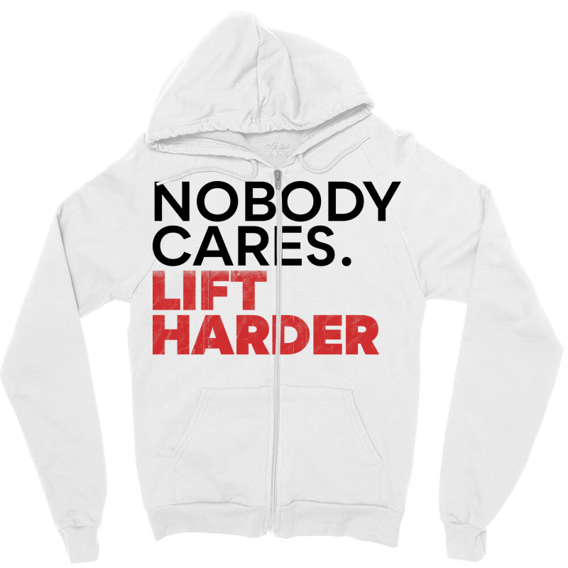 Nobody Cares V2 Hippie Zipper Hoodie | Artistshot