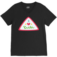 I Love Earth Earth Day Everyday Vintage (1) (1) V-neck Tee | Artistshot