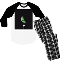 Earth On A Fork Quote (1) (1) Men's 3/4 Sleeve Pajama Set | Artistshot