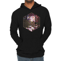 Pink Cumberland Rose Floral Rainbow Mosaic Hipster Lightweight Hoodie | Artistshot