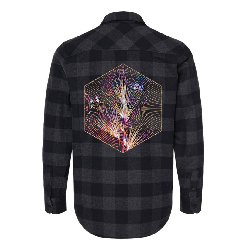 Blue Stars Floral Rainbow Mosaic Humor Flannel Shirt | Artistshot