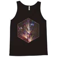 Blue Stars Floral Rainbow Mosaic Humor Tank Top | Artistshot