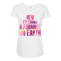 New Caledonia A Paradise On Earth Maternity Scoop Neck T-shirt | Artistshot