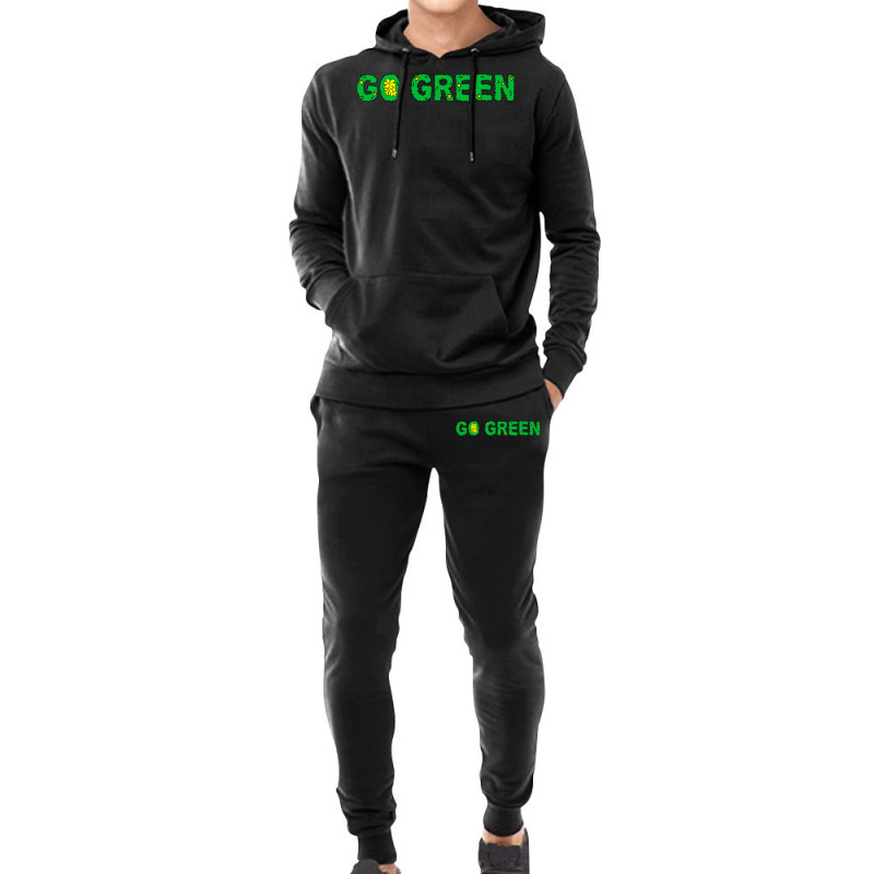 Go Green Quote (1) (1) Hoodie & Jogger Set | Artistshot