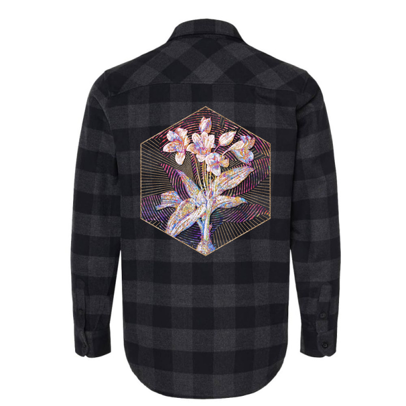 Crinum Giganteum Floral Rainbow Mosaic Love Flannel Shirt | Artistshot