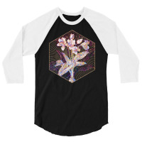 Crinum Giganteum Floral Rainbow Mosaic Love 3/4 Sleeve Shirt | Artistshot