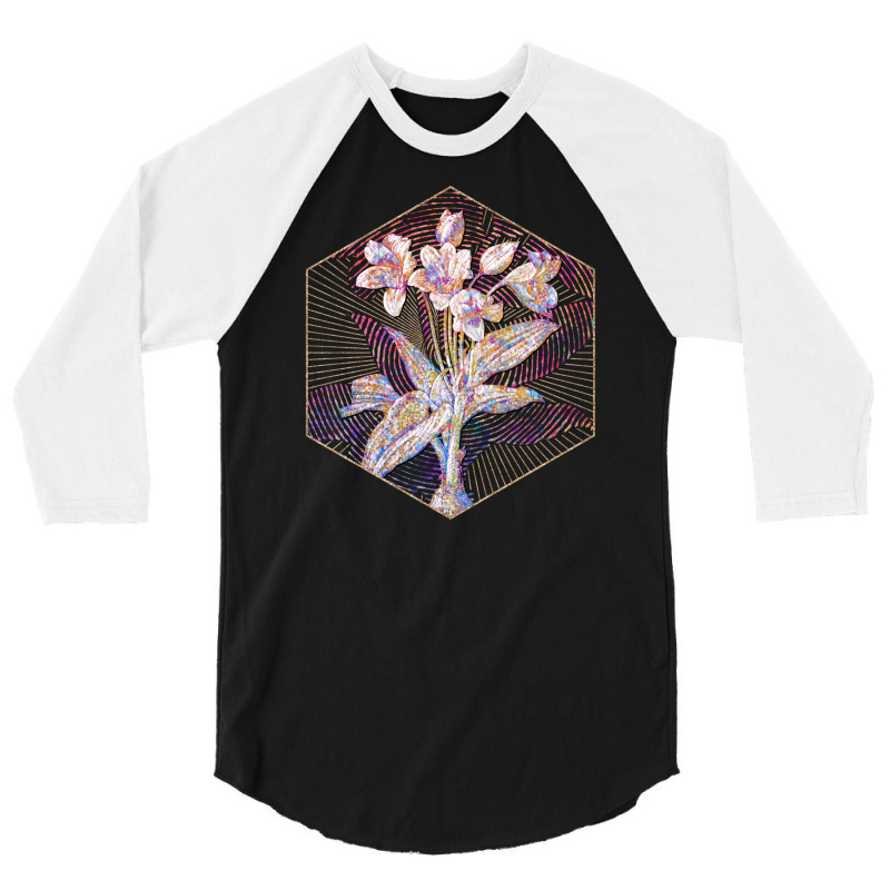 Crinum Giganteum Floral Rainbow Mosaic Love 3/4 Sleeve Shirt | Artistshot