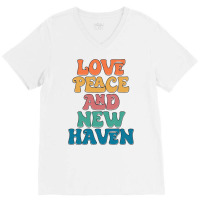 New Haven Connecticut 1 V-neck Tee | Artistshot