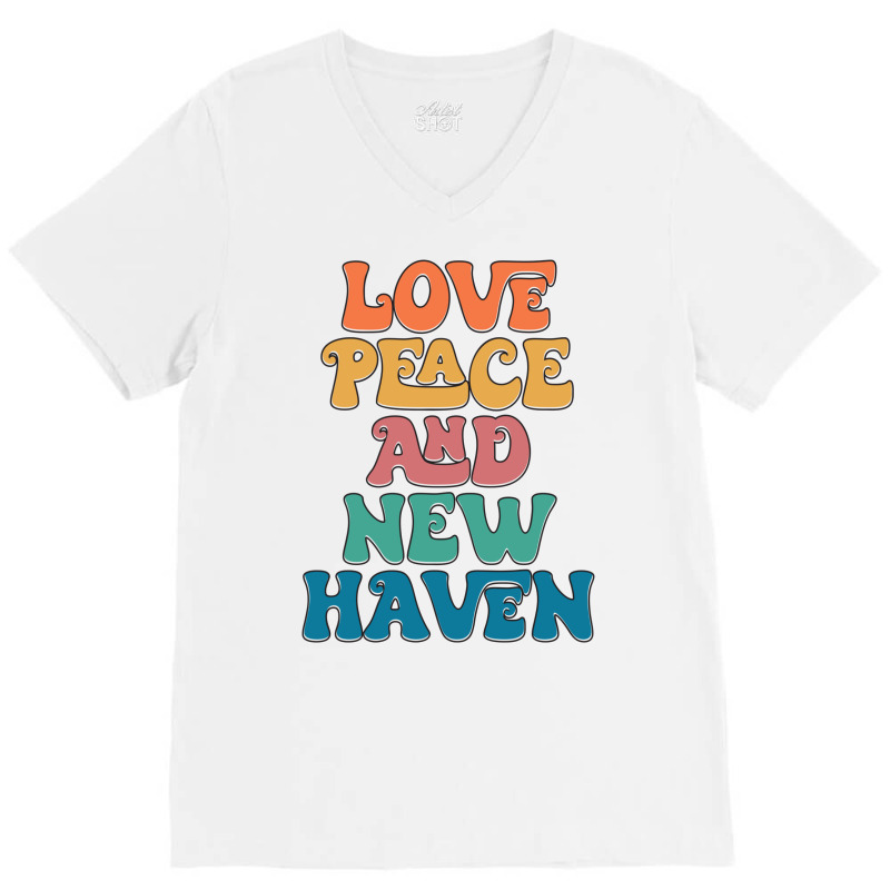 New Haven Connecticut 1 V-neck Tee | Artistshot