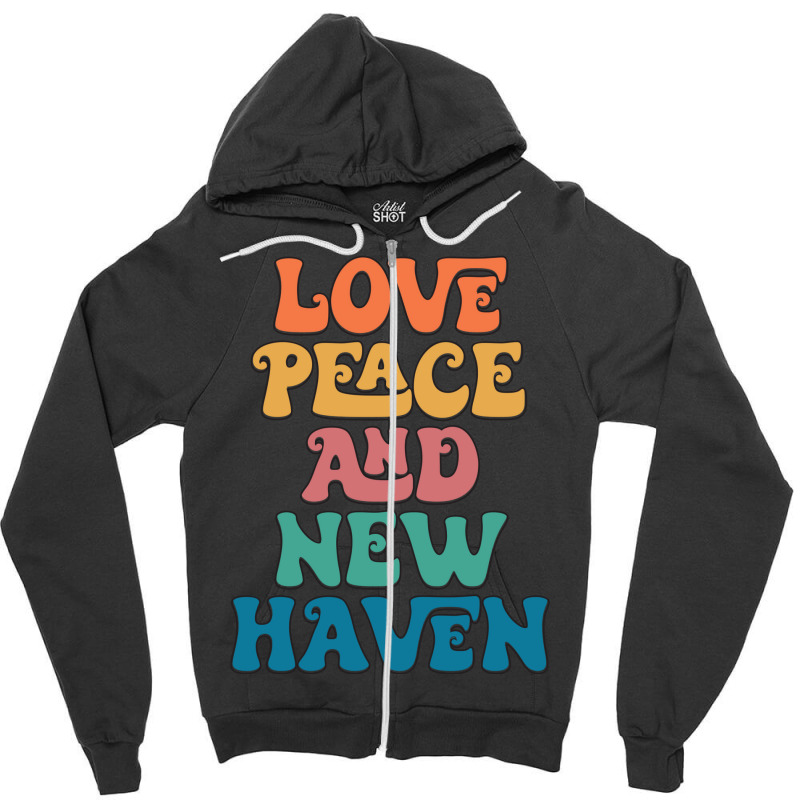 New Haven Connecticut 1 Zipper Hoodie | Artistshot