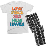 New Haven Connecticut 1 Men's T-shirt Pajama Set | Artistshot