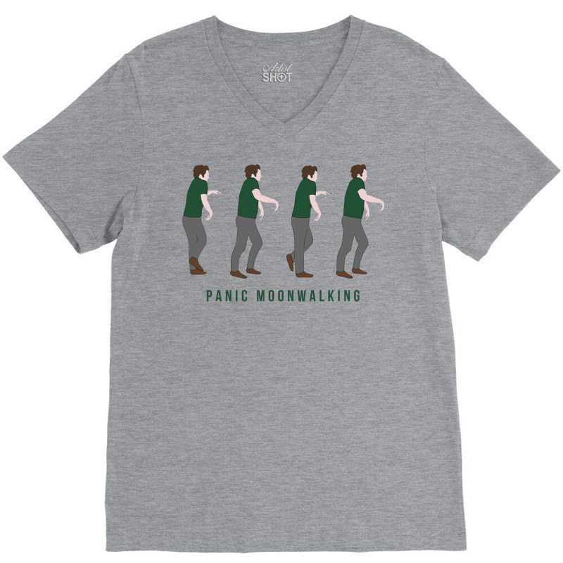 New Girl   Panic Moonwalking V-neck Tee | Artistshot