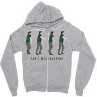 New Girl   Panic Moonwalking Zipper Hoodie | Artistshot