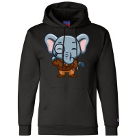 Elephant Detective Cute Cartoon Red Champion Hoodie | Artistshot