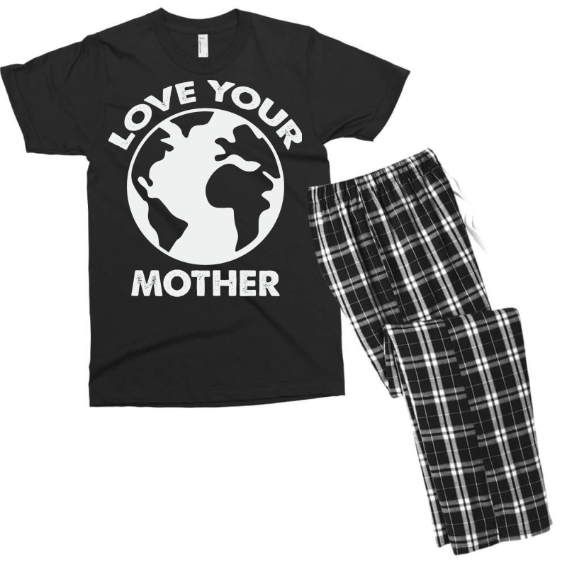 Love Mother Proud Earth Environment Aesthetic (1) Men's T-shirt Pajama Set | Artistshot