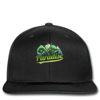 Paradise With Trees And Mountains For Earth Day Tu Printed Hat | Artistshot