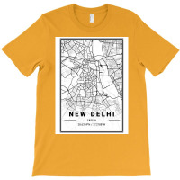 New Delhi City Map T-shirt | Artistshot