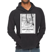 New Orleans City Map Vintage Hoodie | Artistshot