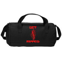 Get Ripped Fit Fitness Red Duffel Bag | Artistshot