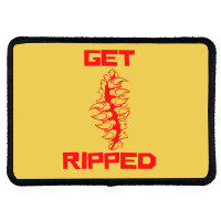 Get Ripped Fit Fitness Red Rectangle Patch | Artistshot