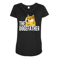 The Dogefather Hipster Maternity Scoop Neck T-shirt | Artistshot