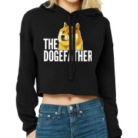 The Dogefather Hipster Cropped Hoodie | Artistshot