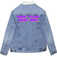 New Year New Me 2022 3 Unisex Sherpa-lined Denim Jacket | Artistshot