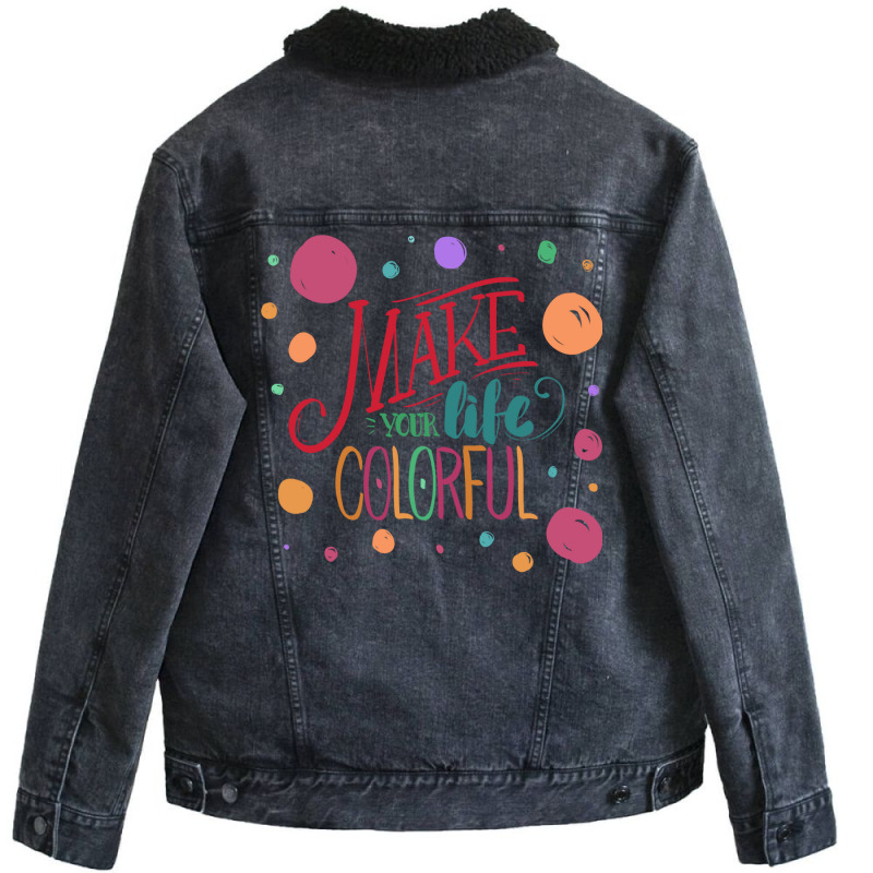 New Year Quotes 21 Unisex Sherpa-lined Denim Jacket | Artistshot