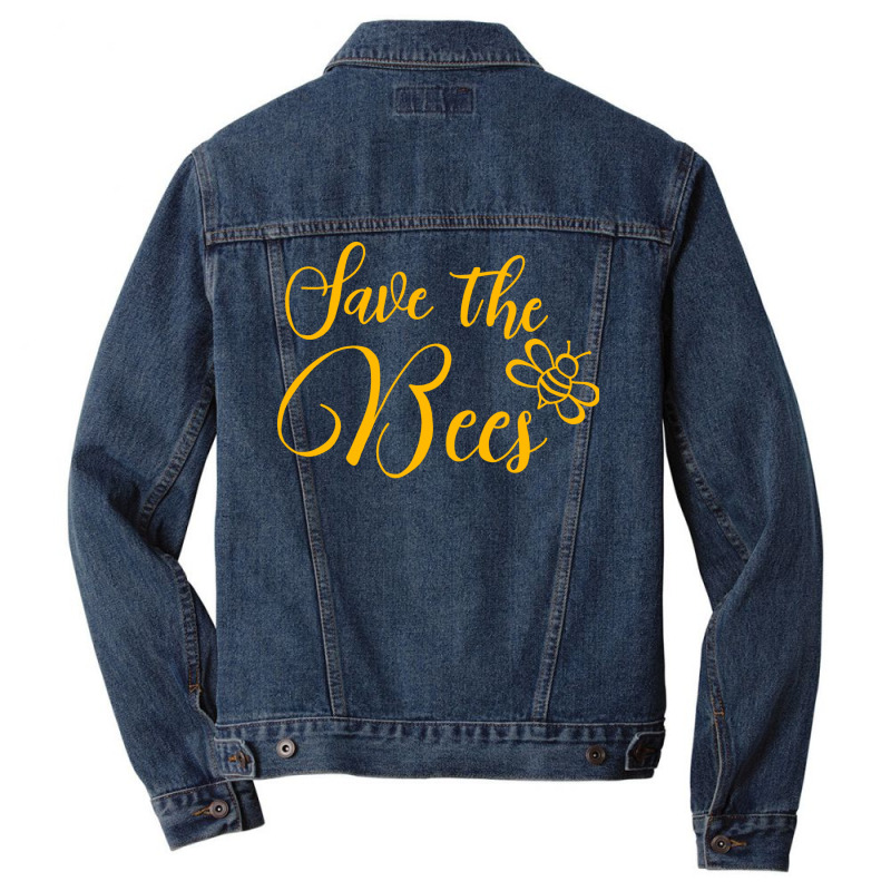 Save The Bees Hippie (1) (1) Men Denim Jacket | Artistshot