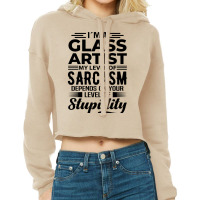 Im A Glass Artist Travel Stars Cropped Hoodie | Artistshot