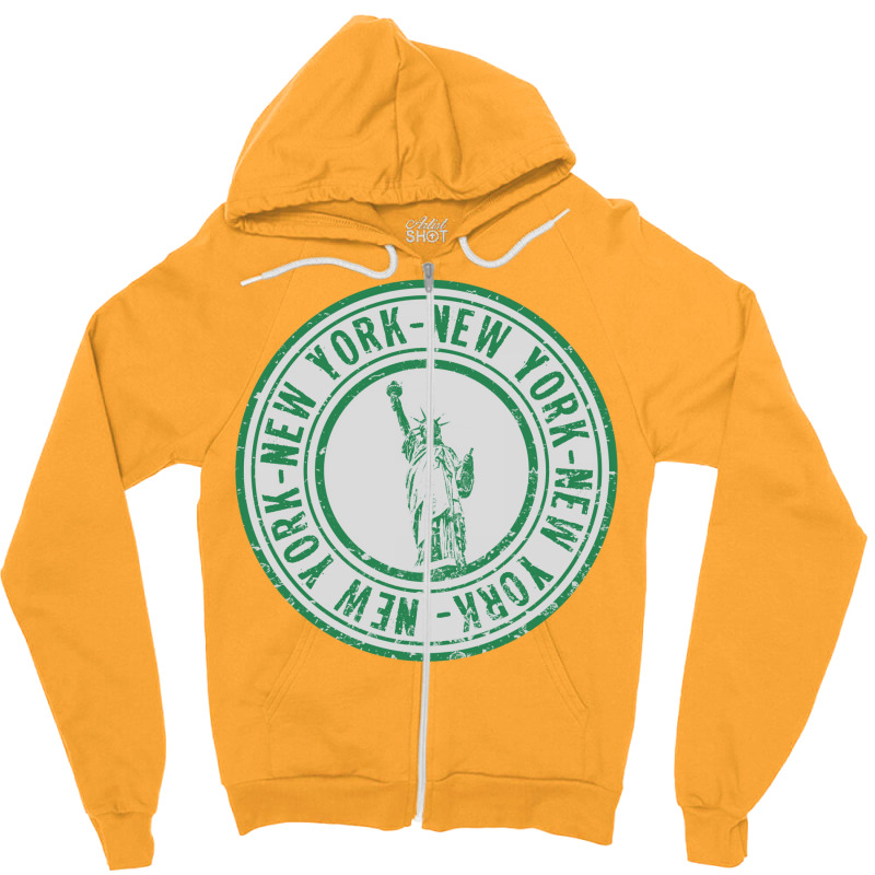 New York Pride Stamp Zipper Hoodie by amwayfigeljy | Artistshot