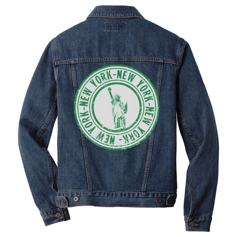 New York Pride Stamp Men Denim Jacket by amwayfigeljy | Artistshot