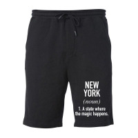 New York   Where The Magic Happens Fleece Short | Artistshot