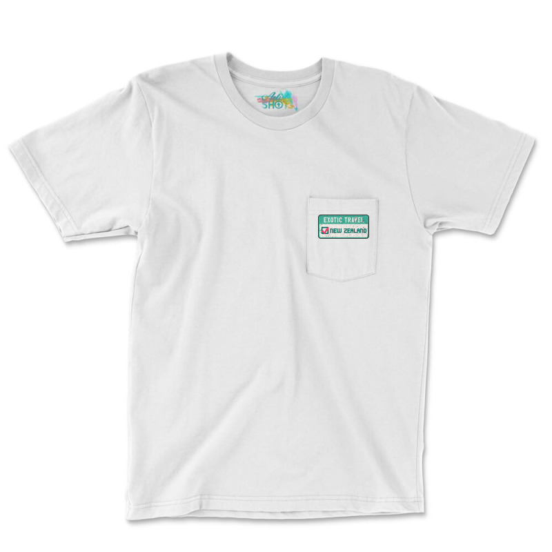 New Zealand Travel List Pocket T-shirt | Artistshot