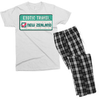 New Zealand Travel List Men's T-shirt Pajama Set | Artistshot