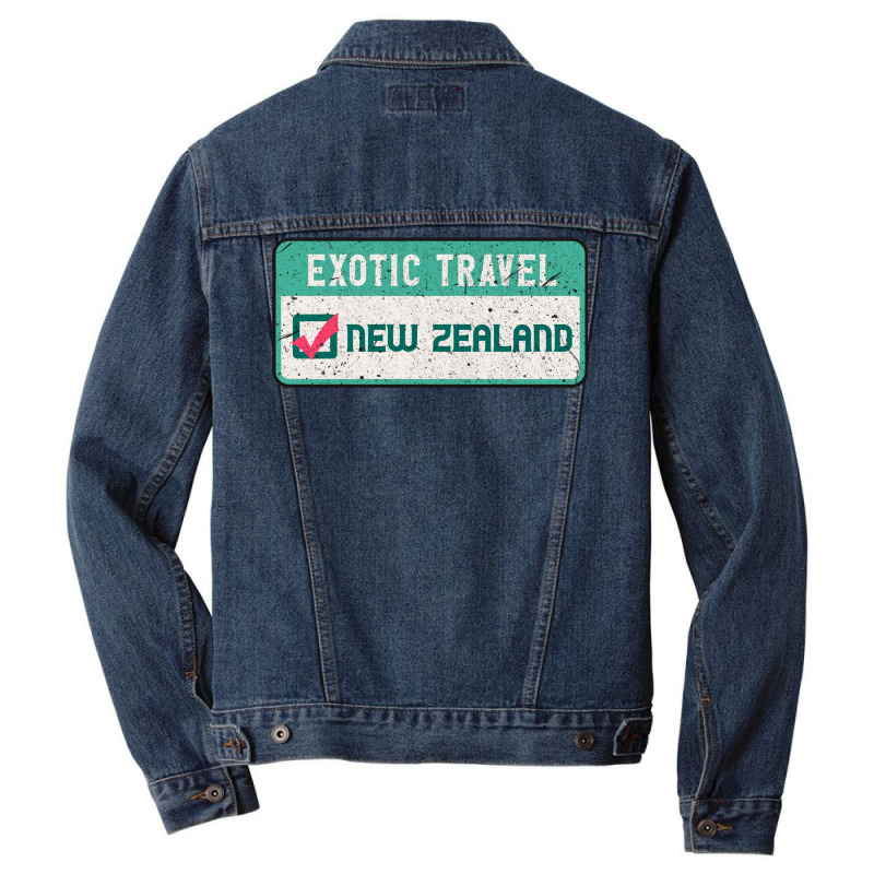 New Zealand Travel List Men Denim Jacket | Artistshot