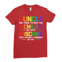 Guncle Child Mixed Uncle Gay Yellow Ladies Fitted T-shirt | Artistshot