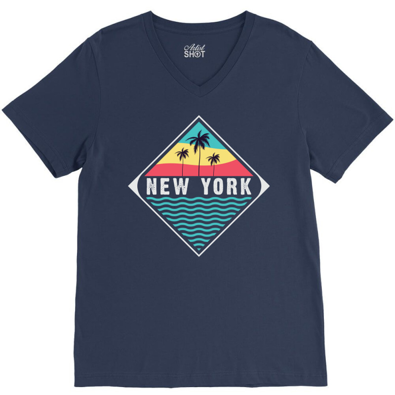 New York Trip V-neck Tee | Artistshot