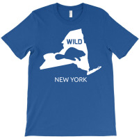 New York State Animal Beaver Silhouette Art Ny Sou T-shirt | Artistshot