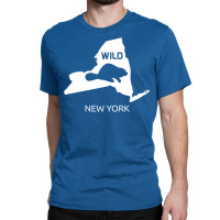 New York State Animal Beaver Silhouette Art Ny Sou Classic T-shirt | Artistshot