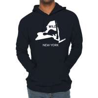 New York State Animal Beaver Silhouette Art Ny Sou Lightweight Hoodie | Artistshot