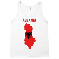 Albanian Flag Inside Map Of Albania Tumblr Tank Top | Artistshot