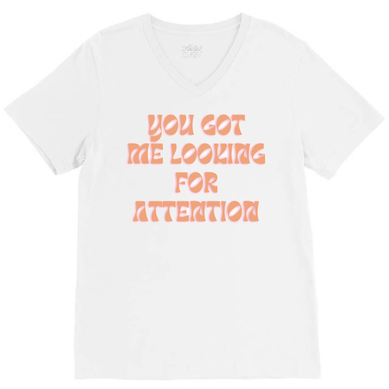 Newjeans Attention Lyrics V-neck Tee | Artistshot