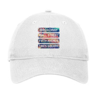 New York City Broadway Wall Street Fifth Avenue Ti Adjustable Cap | Artistshot