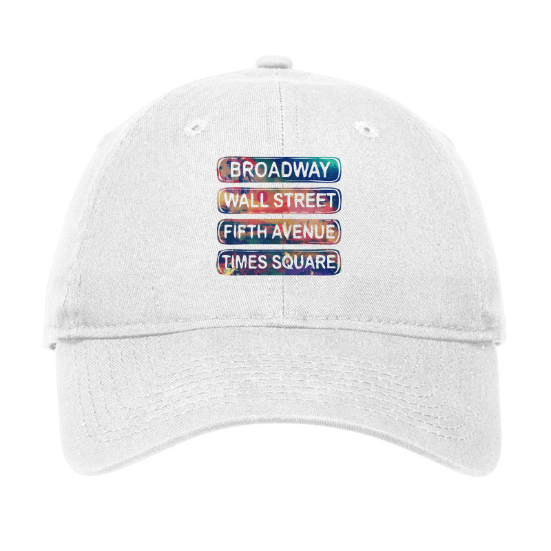 New York City Broadway Wall Street Fifth Avenue Ti Adjustable Cap by dolloylioc | Artistshot